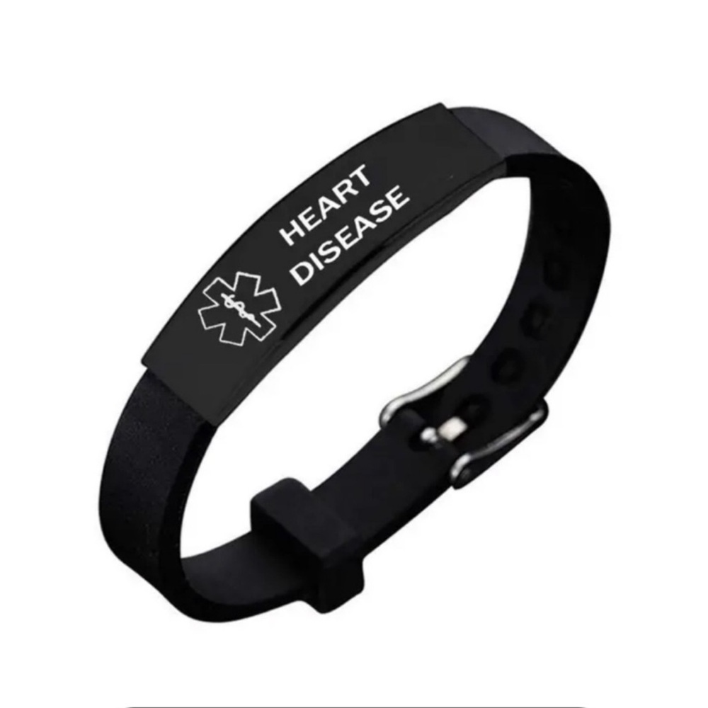 Bracelet, Medical Alert “Heart Disease”, Unisex, NEW